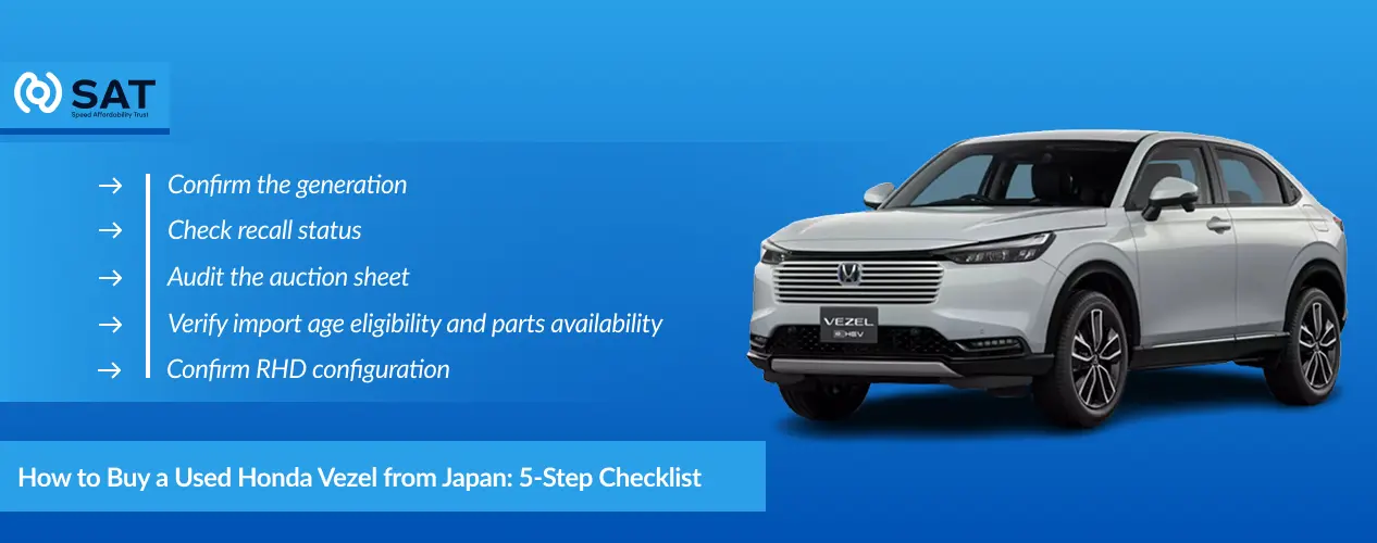 How to Buy a Used Honda Vezel from Japan_ 5-Step Checklist